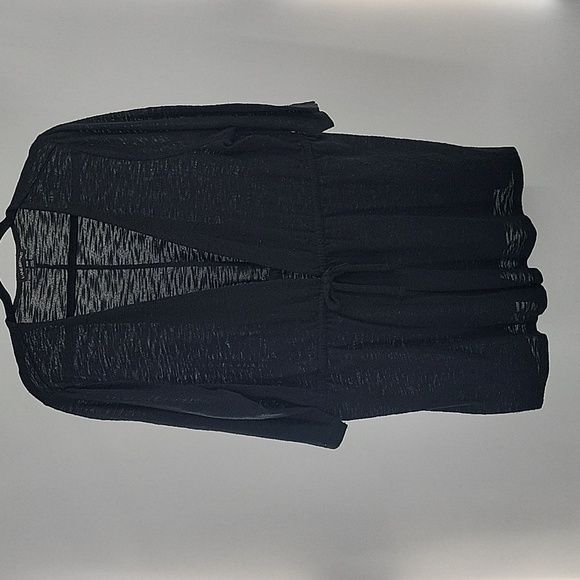 Lane Bryant Black Slightly Sheer Cardigan - Picture 7 of 13